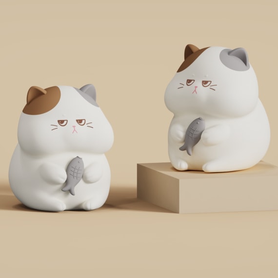 Basil The Cat - Lumi Buddy Nightlight RGB