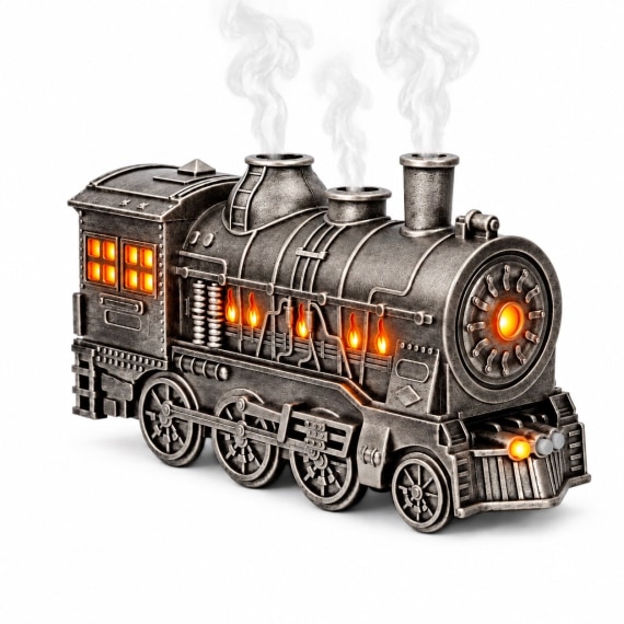 Vintage Silver Train Diffuser