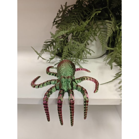 Two-Tone Cerise Green 3D Printed Octopus