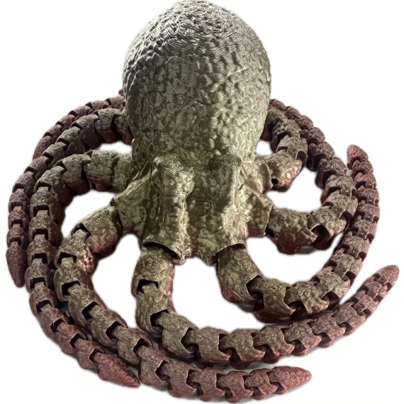 Pastel 3D Printed Octopus