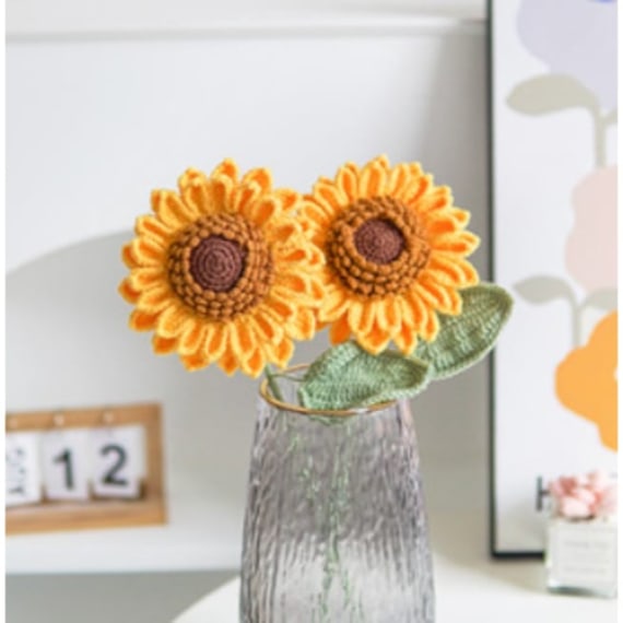 Double-layered Large Crochet Sunflower