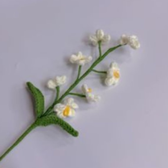 White Forget Me Not Crochet Flower