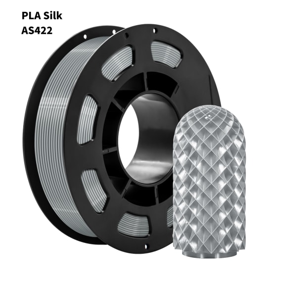 Silver 3D Printed Silk Filament