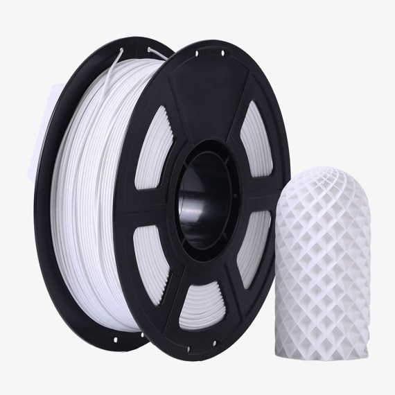 White 3D Printed PLA+ Filament