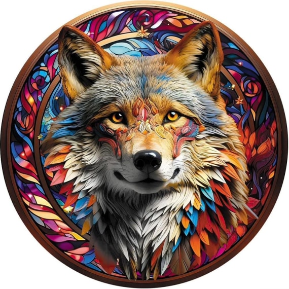 Fox Wooden Puzzle - 150pcs Round