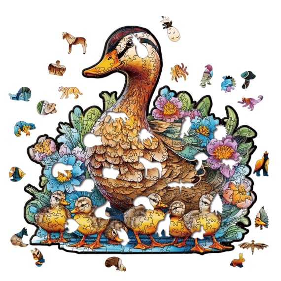 Duck Family Wooden Puzzle - 300pcs