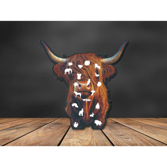 Highland Cow Wooden Puzzle - 300pcs