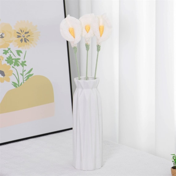 White Calla Lily Crochet Flower