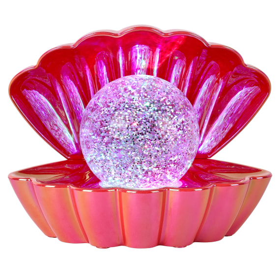 Red Gold Metallic - Colour LED Clam wt Glitter Pea
