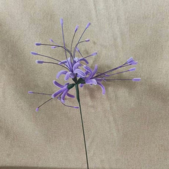 Purple Lycoris Radiata Pipe Cleaner Flower