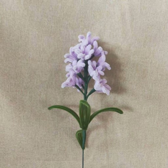 Lilac Hyacinth Pipe Cleaner Flower