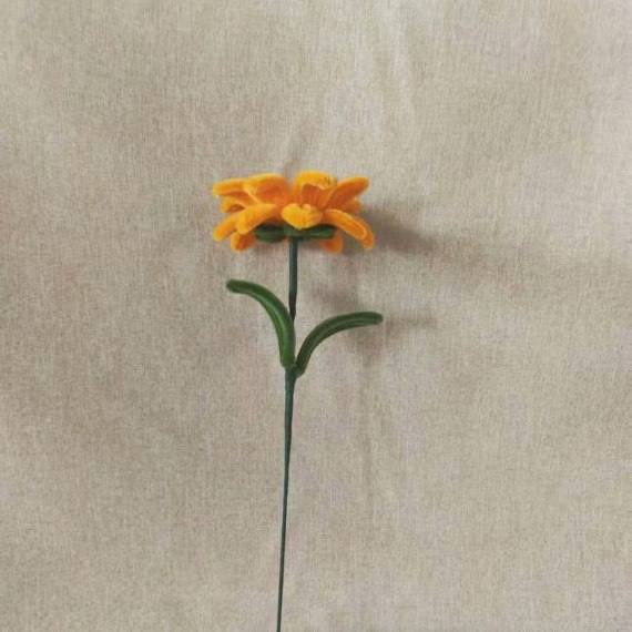Orange Sunflower Pipe Cleaner Flower