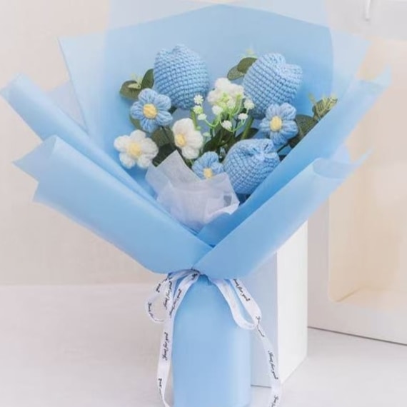 BlueTulip Crochet Flower Bouquet