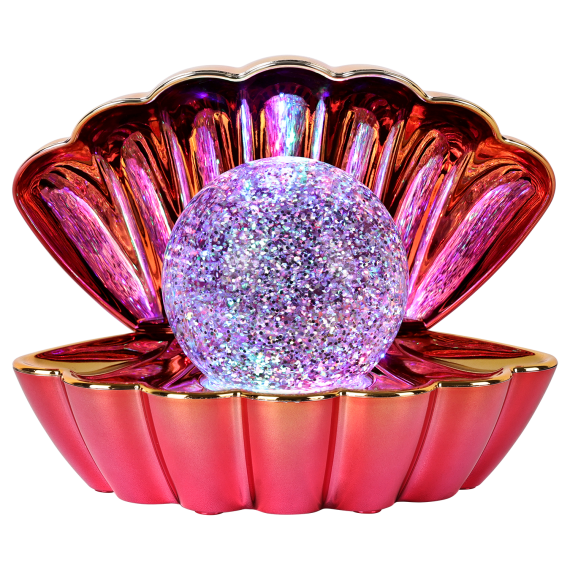 Volcanic Metallic - Colour LED Clam wt Glitter Pea