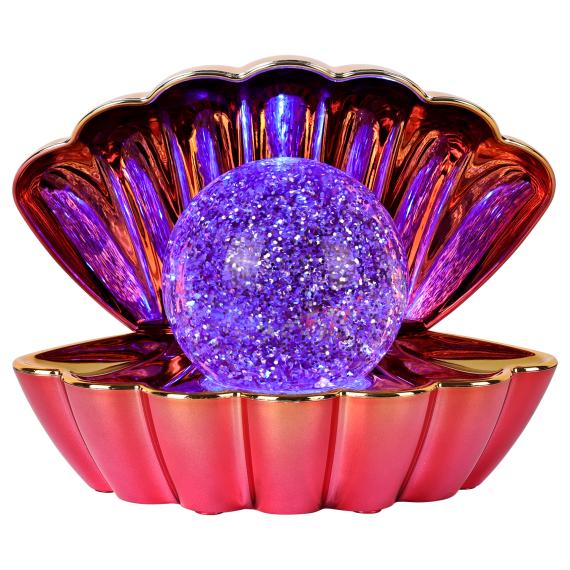 Volcanic Metallic - Colour LED Clam wt Glitter Pea