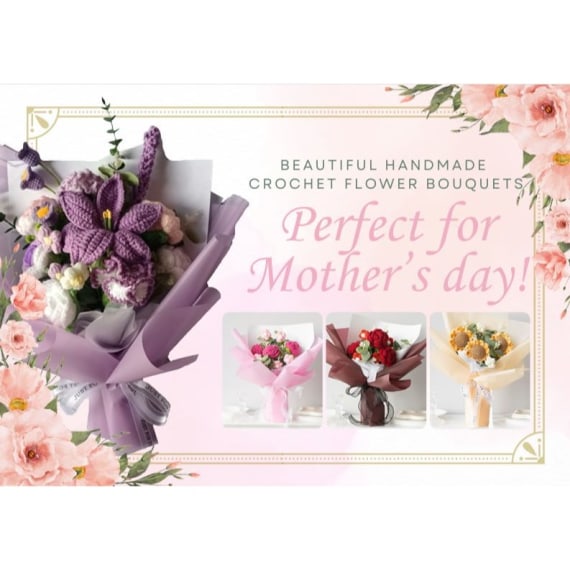 POS for Crochet Bouquet Foamex 21*15cm
