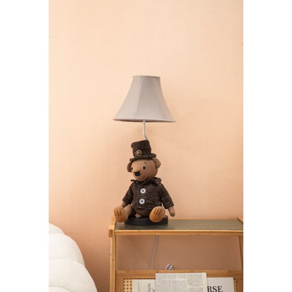 Arthur the Bear Fabric LED Lamp 61cm