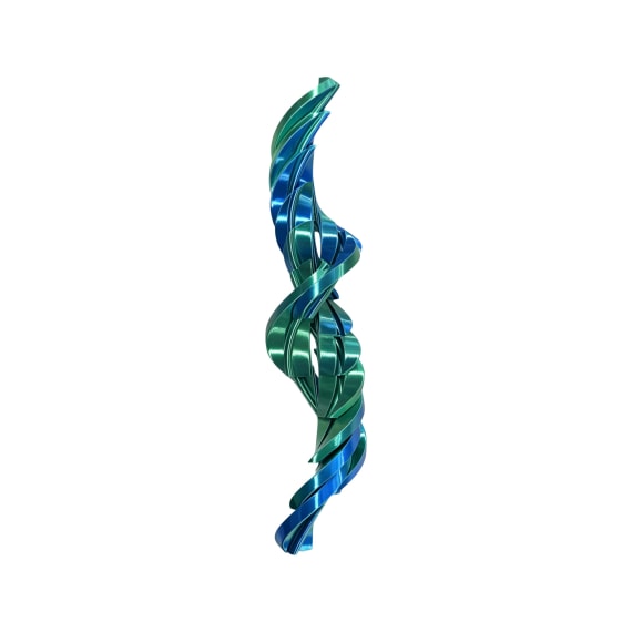 Blue Green 3D Printed Twisty Fidget Egg