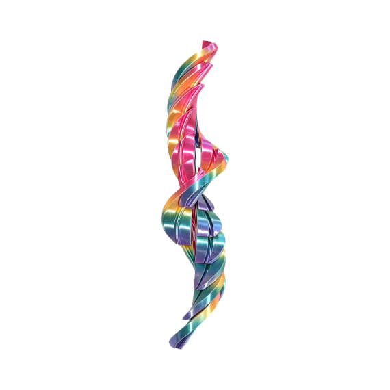 Candy Rainbow 3D Printed Twisty Fidget Egg