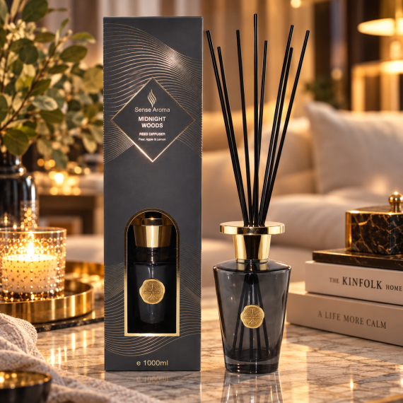 Midnight Woods 1000 ML Luxury Reed Diffuser