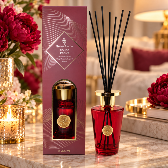 Rouge Peony 300 ML Luxury Reed Diffuser