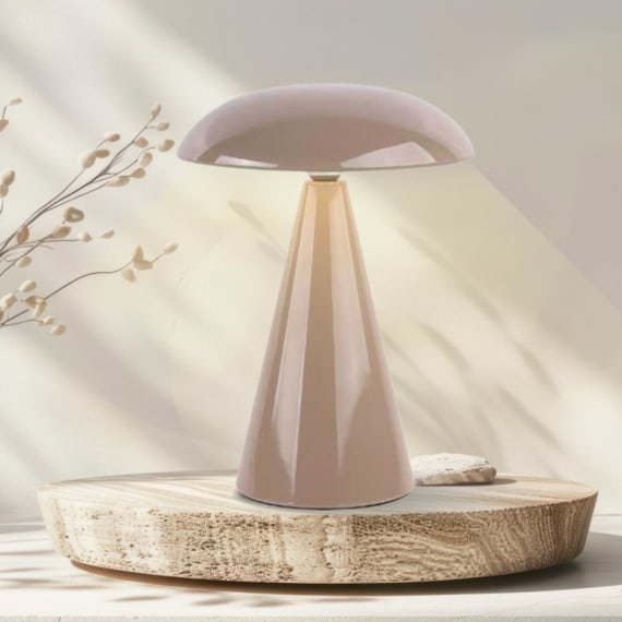 Mushroom Lamp 21cm - Khaki
