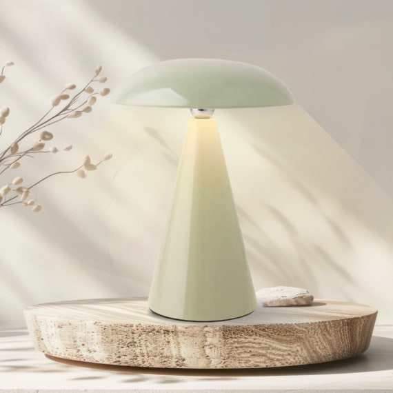 Mushroom Lamp 21cm - Light Green