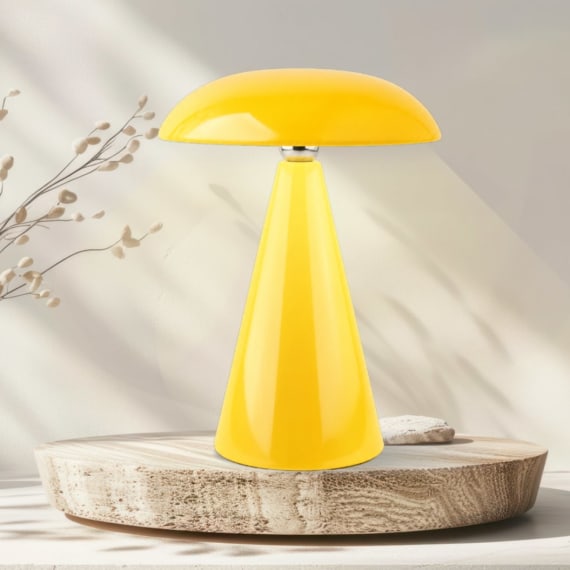Mushroom Lamp 21cm - Yellow