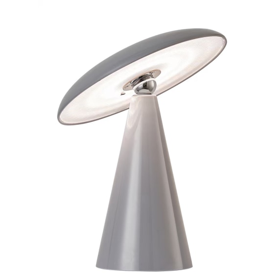 Mushroom Lamp 26cm - Light Grey