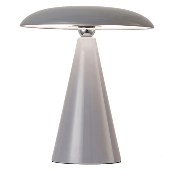 Mushroom Lamp 26cm - Light Grey