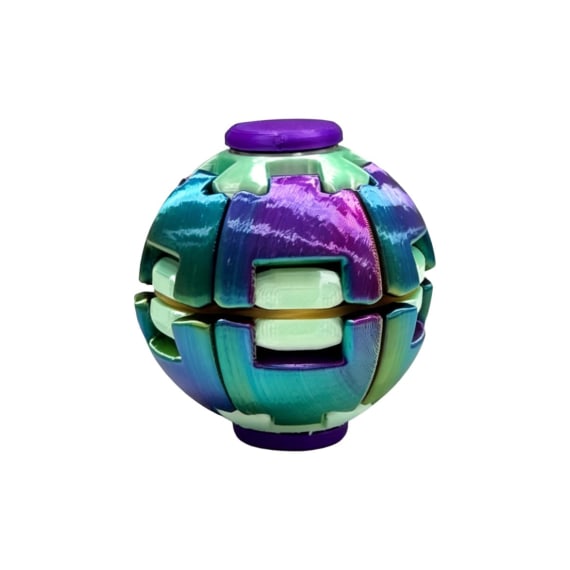 3D Assorted Light Up 24 Fidget Spinner Ball CDU