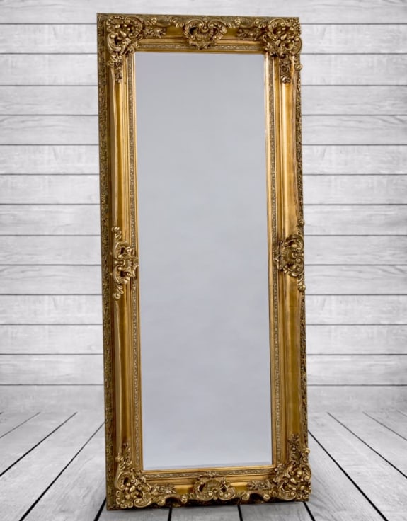 Antique Gold Tall Regal Mirror