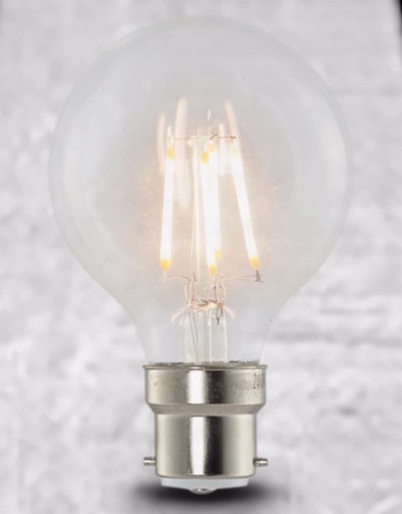 LED 6w Dimmable Globe Retro Filament Bulb (B22 large bayonet)