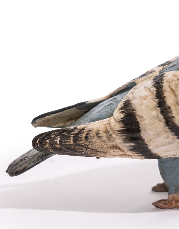 Cast Iron Standing Pigeon Figure