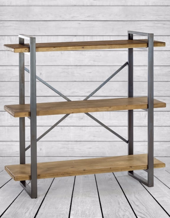 Camden Metal and Wood Shelf Unit