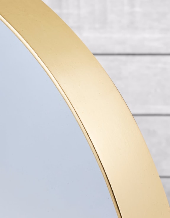 Medium Round Gold Framed Arden Wall Mirror