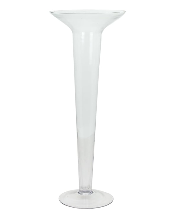 Large Glass Stem Vase