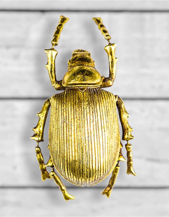 Large Gold Beetle Wall Decoration (to be bought in qtys of 2)