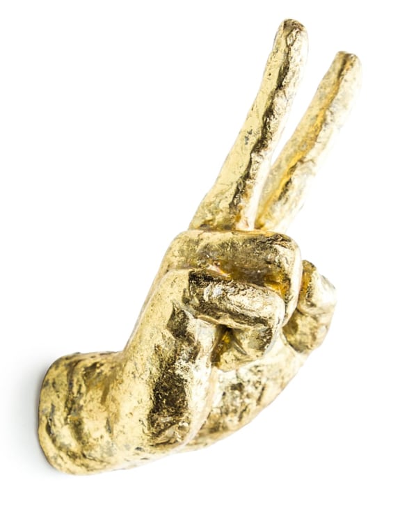 Gold Set of 4 Peace Wall Hands