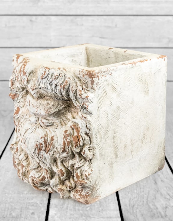 Large Rustic Stone Effect Classical Mouth Planter