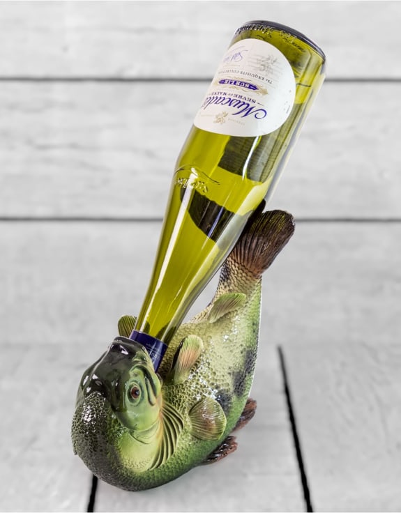 "Drinks Like a Fish" Wine Bottle Holder