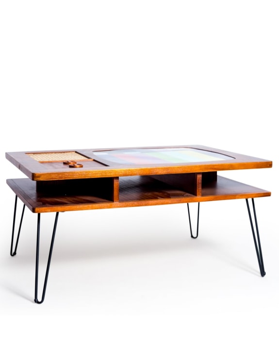 Solid Wood Retro Television Coffee Table