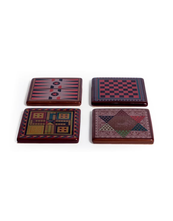 Set of 4 Classic Board Game Coasters