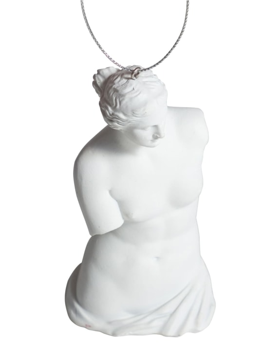 White Venus De Milo Hanging Decoration (to be bought in qtys of 8)