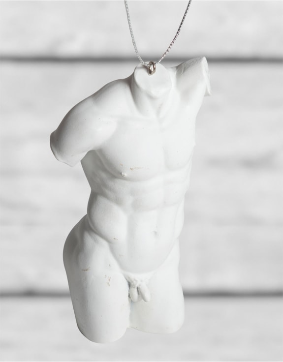 White Male Torso Hanging Decoration (PROMO)