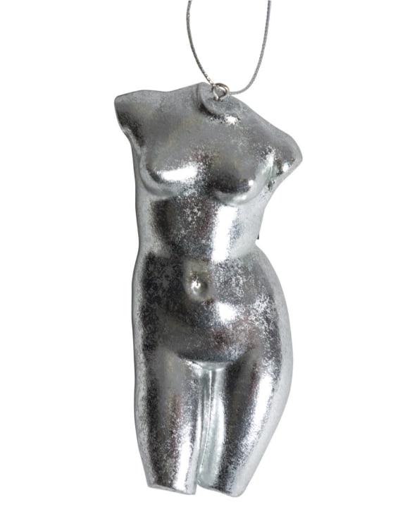 Silver Leaf Female Torso Hanging Decoration (PROMO)