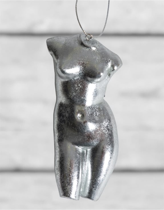 Silver Leaf Female Torso Hanging Decoration (PROMO)