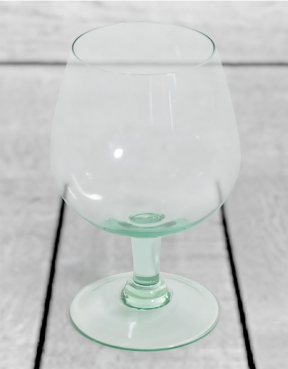 Set of 6 Recycled Glass Gin Goblets