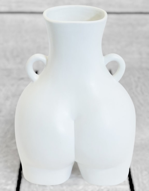 Matt White Large "Love Handles" Booty Vase