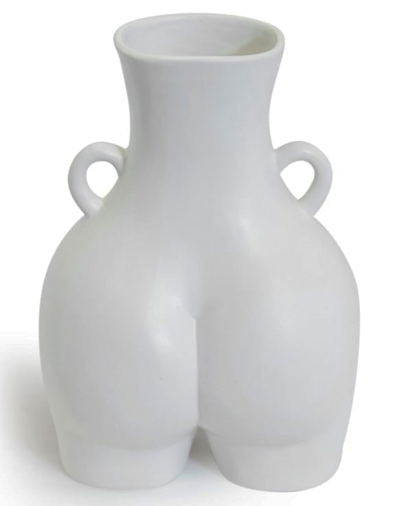 Matt White Large "Love Handles" Booty Vase